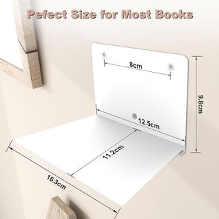 Set di 4 ripiani galleggianti in metallo