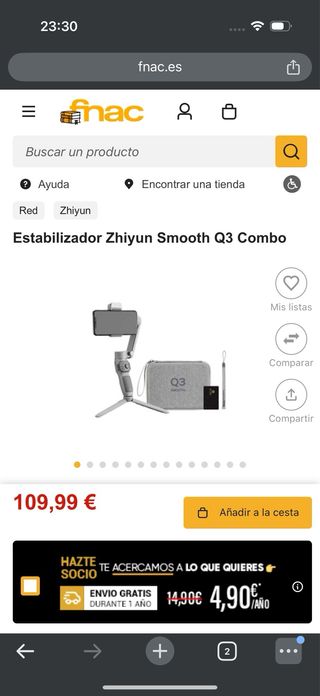 Estabilizador Q3 Smooth Combo