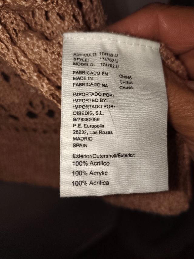 Chaqueta punto calado