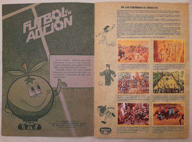 Álbum Fútbol en acción Danone 82