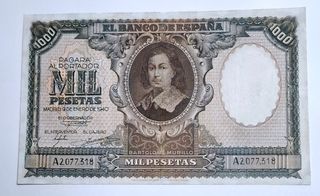1000 Pesetas 1940 Serie A207