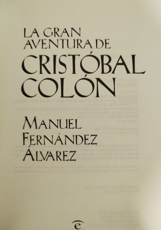 Cristóbal Colón. Gran aventura. América