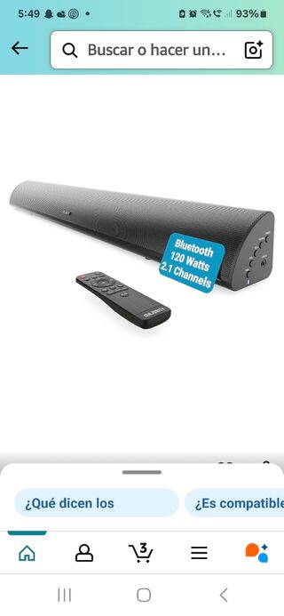 Barra de sonido