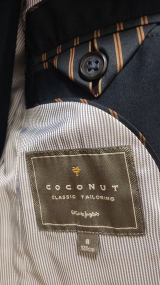 Traje chaqueta azul niño 8-9 años