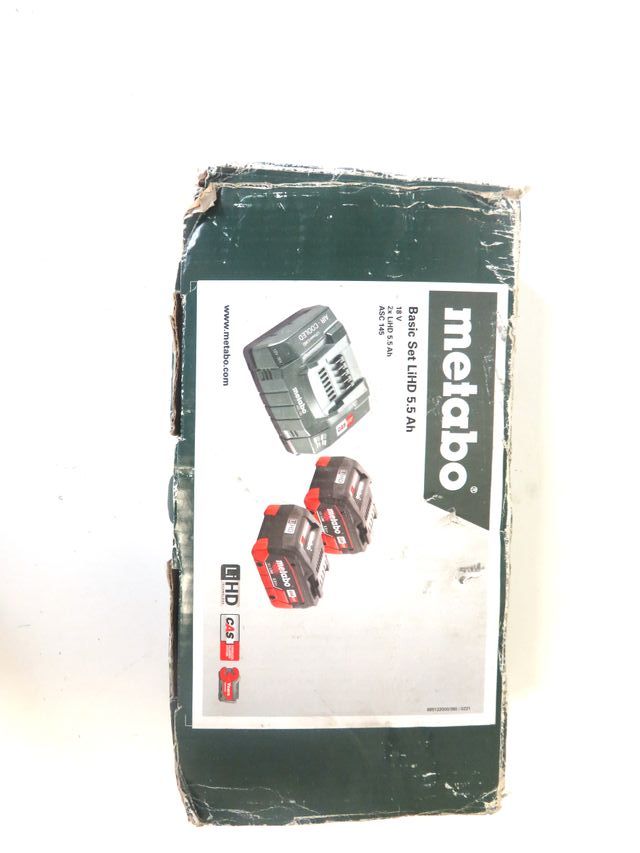 KIT BATERIAS Y CARGADOR METABO BASIC SET LIHD 5,5A