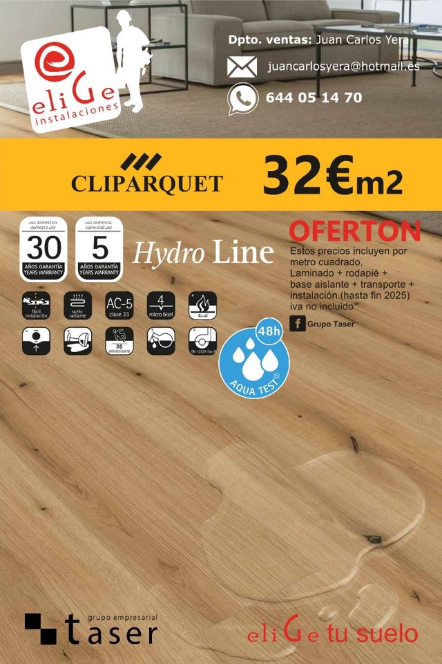 Suelo laminado, tarima 