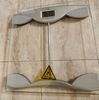 Bascula de baño de cristal