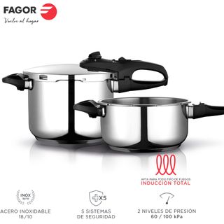 Fagor Duo Olla Express Rápida 4  6L NUEVA ESTRENA