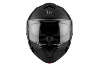 Casco Genesis Solid A1 Negro brillo modular.