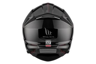 Casco Genesis Solid A1 Negro brillo modular.
