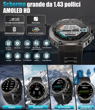 Smartwatch GPS, 70 Sports, 500mAh,  256mb, 200€