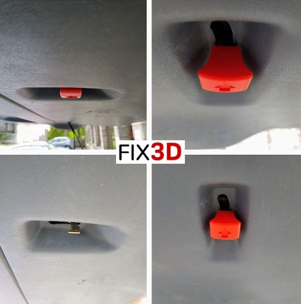 Pulsador interior portón VITO W638 rojo