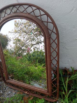 ESPEJO MIMBRE VINTAGE