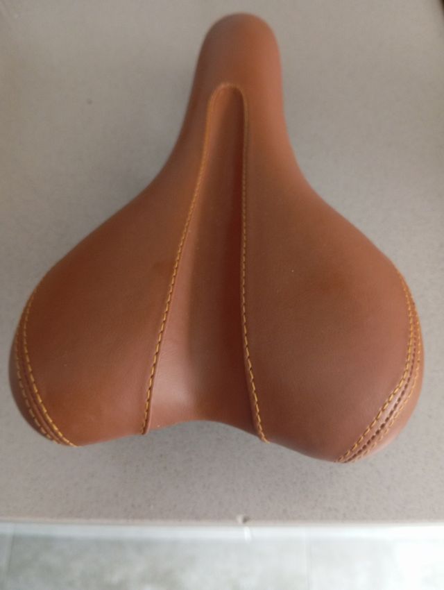 Sillín biciclera Vader cuero