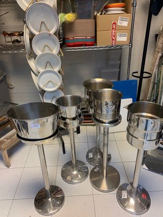 Oportunidad Enfriador pie y cubitera acero inoxida