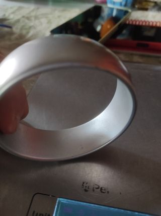 Pulsera plateada pvc