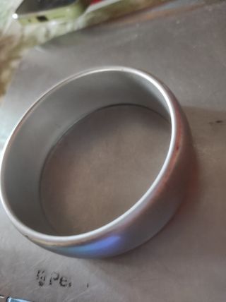 Pulsera plateada pvc
