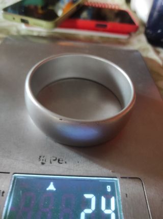 Pulsera plateada pvc