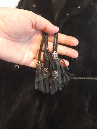 Chaleco negro piel