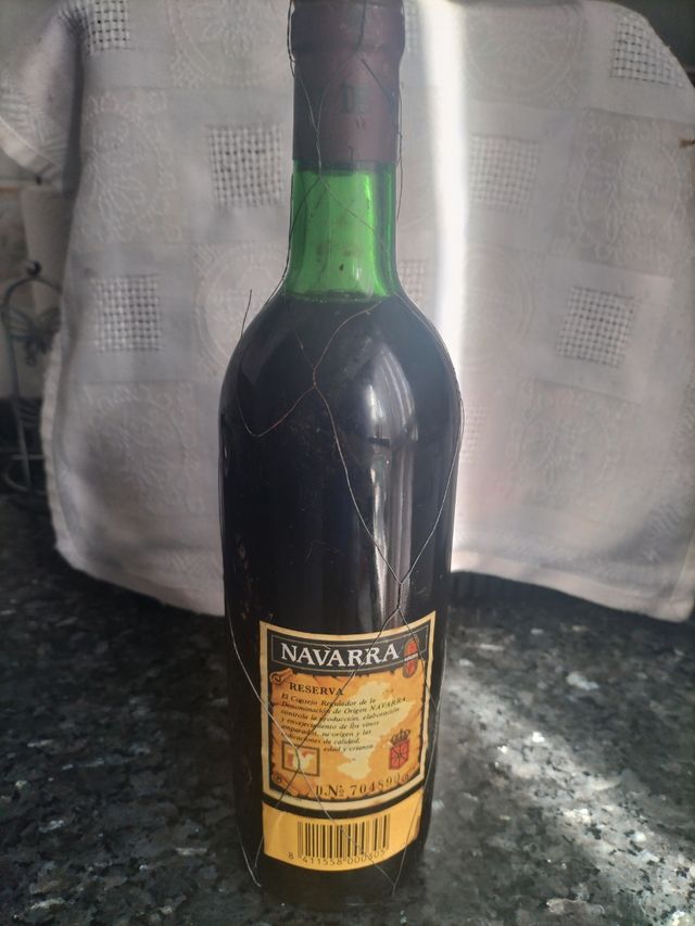 Botella vino reserva señorío de sarria