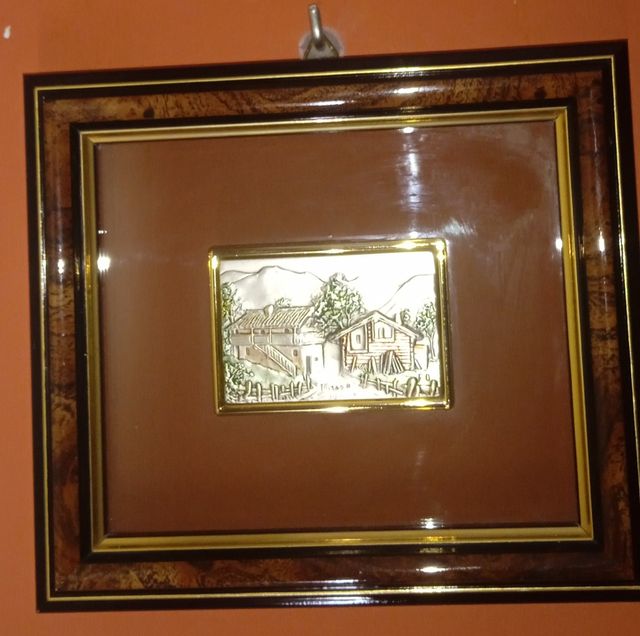 CUADRO GRABADO SOBRE RELIEVE EN PLATA 925