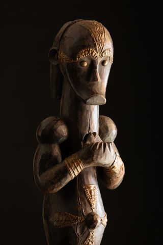 Antiguo Relicario Fang. Arte Africano.