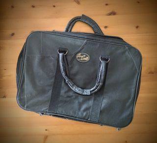 3 BORSE DA VIAGGIO IN PELLE DI LINO CORELLI.