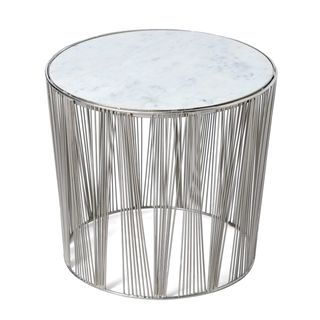MESA AUXILIAR MÁRMOL Y METAL.OFERTA.INDIAN MOBEL