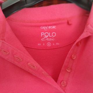 polo pique talla M mujer easy wear color fucsia