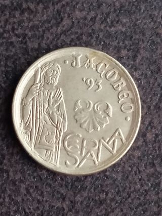 Moneda 5 pesetas Jacobeo 1993