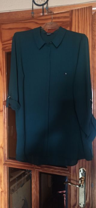 Blusa verde mujer 