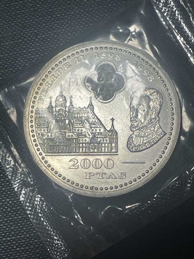 MONEDA DE PLATA año 1998 2000 pesetas