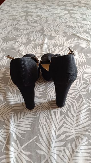 Tacones talla 39 fiesta de color negro