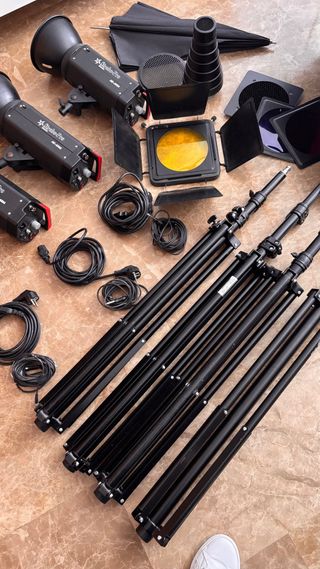 Flashes fotografia kit estudio photo studio