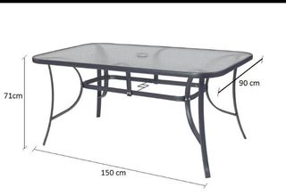 MEGA OFERTA MESA Y SEIS SILLAS DE EXTERIOR