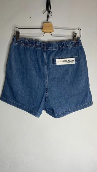 Bermuda relaxed fit jogger denim short Zara 