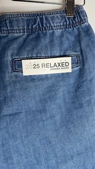 Bermuda relaxed fit jogger denim short Zara 