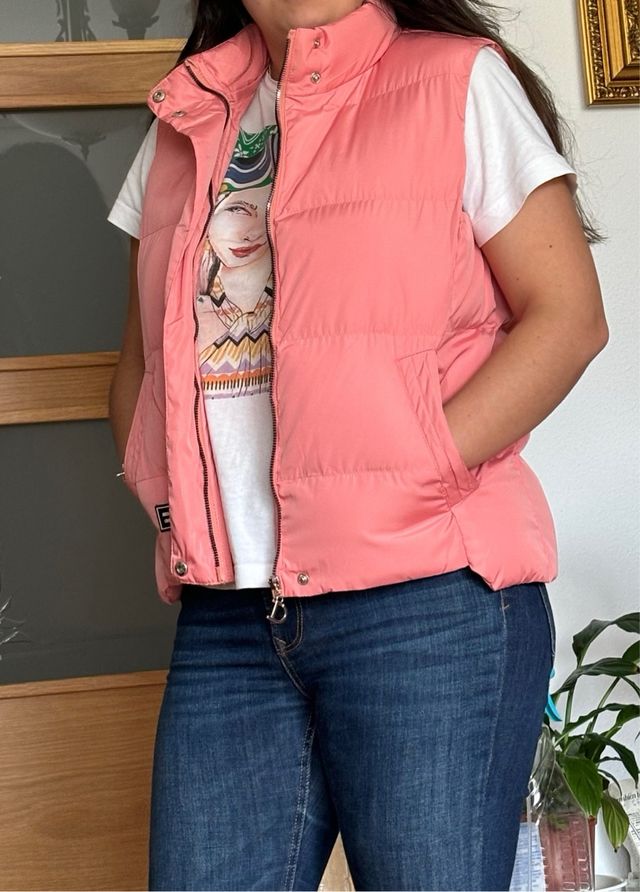 Chaleco rosa palo