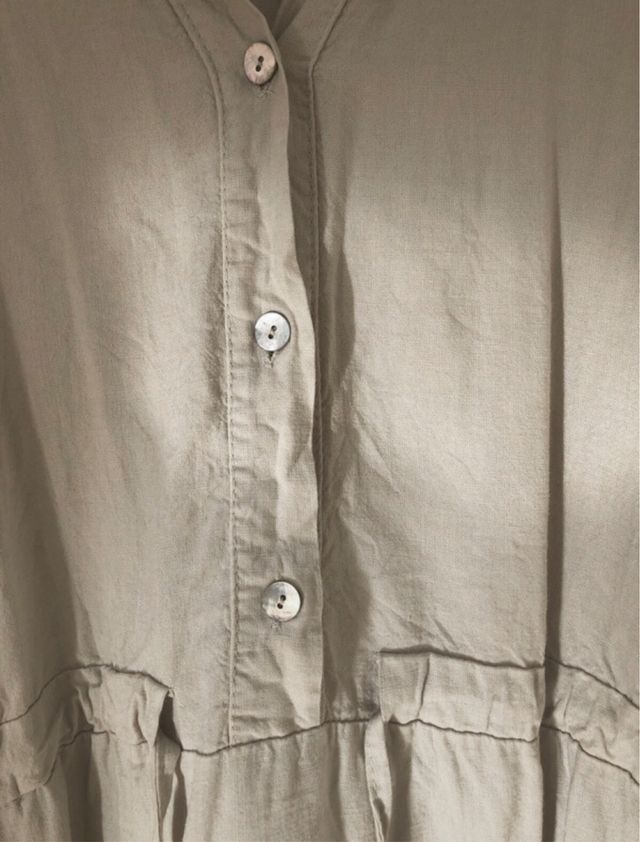 Vestido largo beige informal de Sense