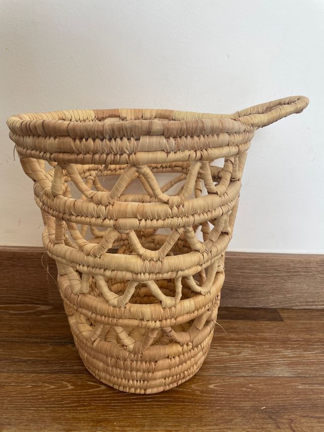 Cesta mimbre natural