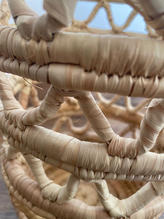 Cesta mimbre natural