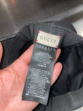 gorra gucci negra REAL