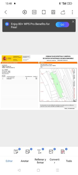 Vendo parcela rustica