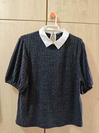 Blusa colegiala camisa blanca top mujer