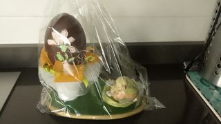 Decorazione Pasquale in confezione regalo Arancio