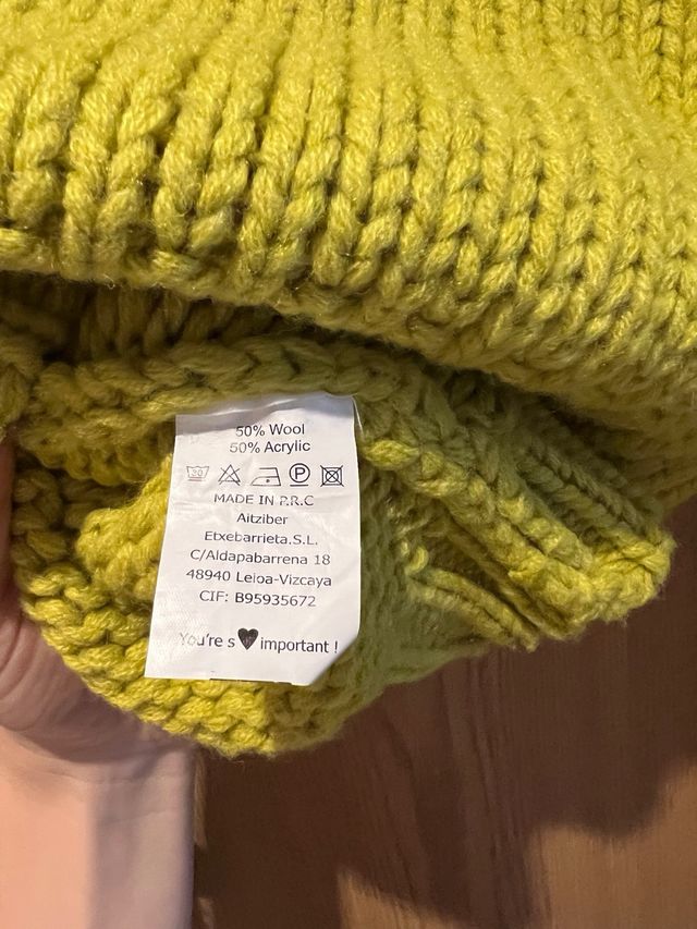 Jersey lana con cuello desmontable