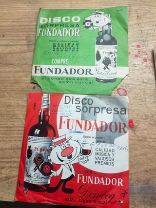 Discos regalo coñac Fundador