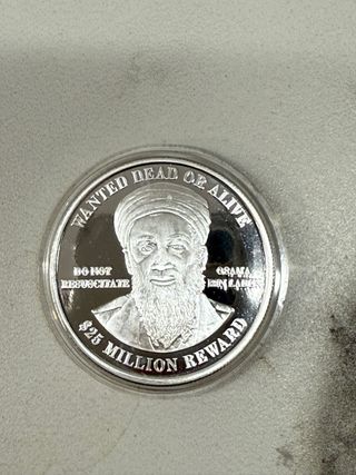Osama bin laden 1 oz plata pura 999 