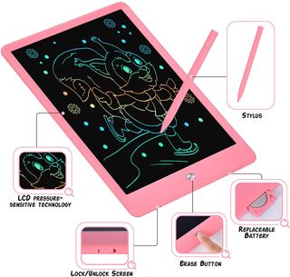 🔥 Tableta LCD 10" dibujo y escritura infantil 