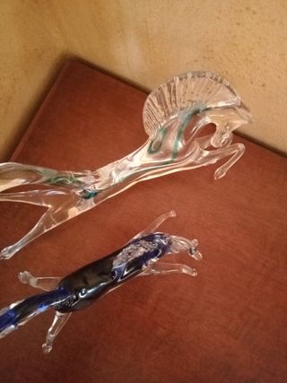 Coppia cavalli murano anni 80